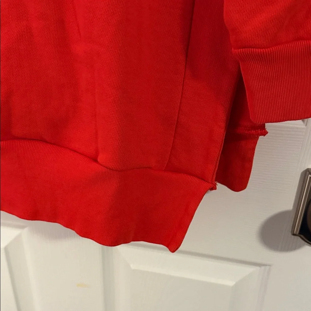 Orange Hoodie Sweatshirt Dress - Picture 9 of 11